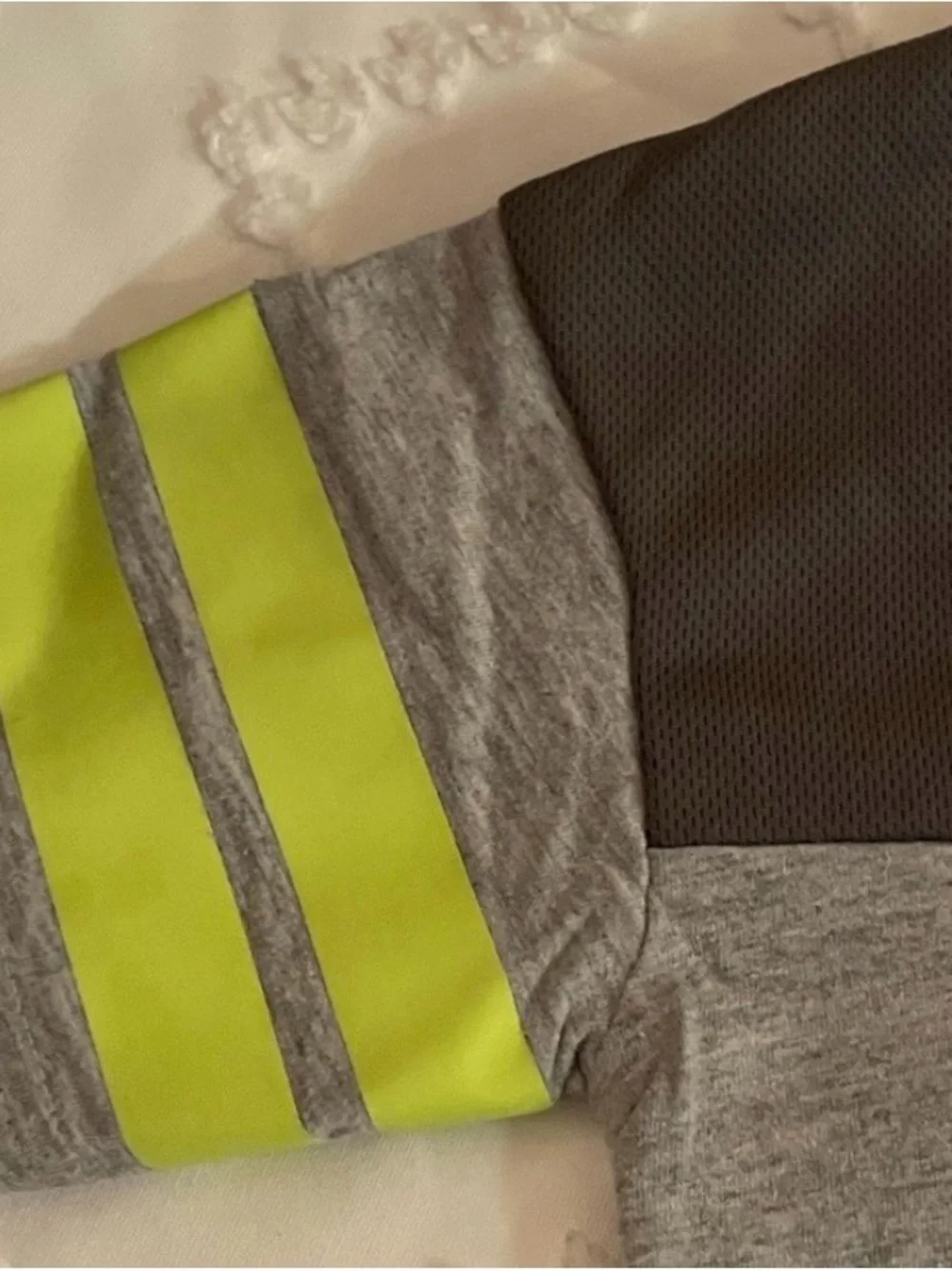 Carter's Gray Tee with Neon Green